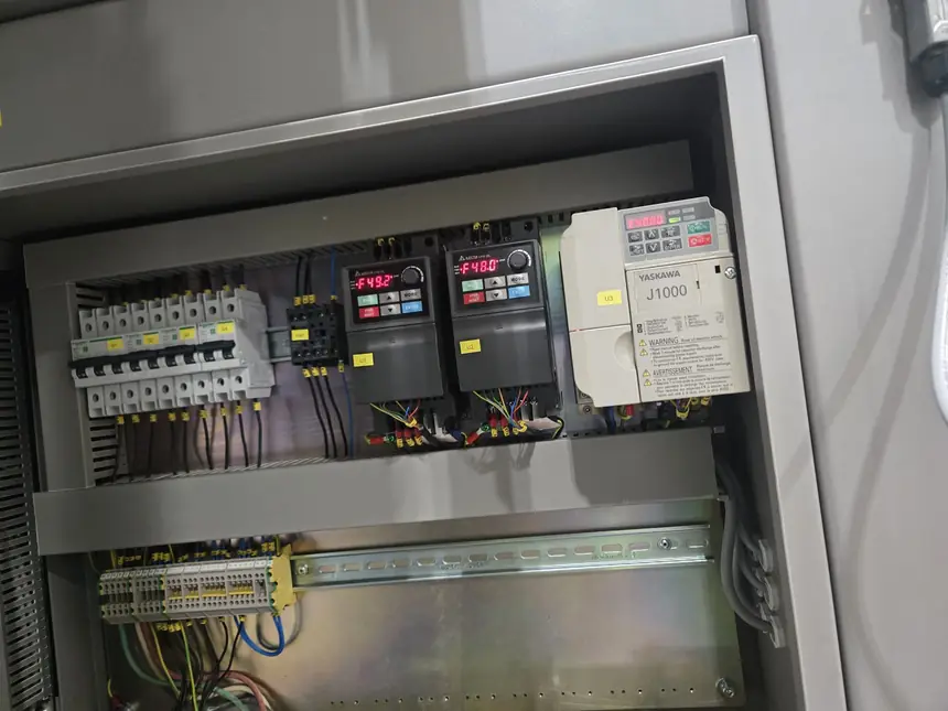 VFD control panel interior